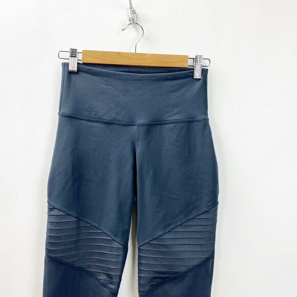 Old Navy Small Womens Dark Gray Moto Athletic Leggings - Picture 2 of 6